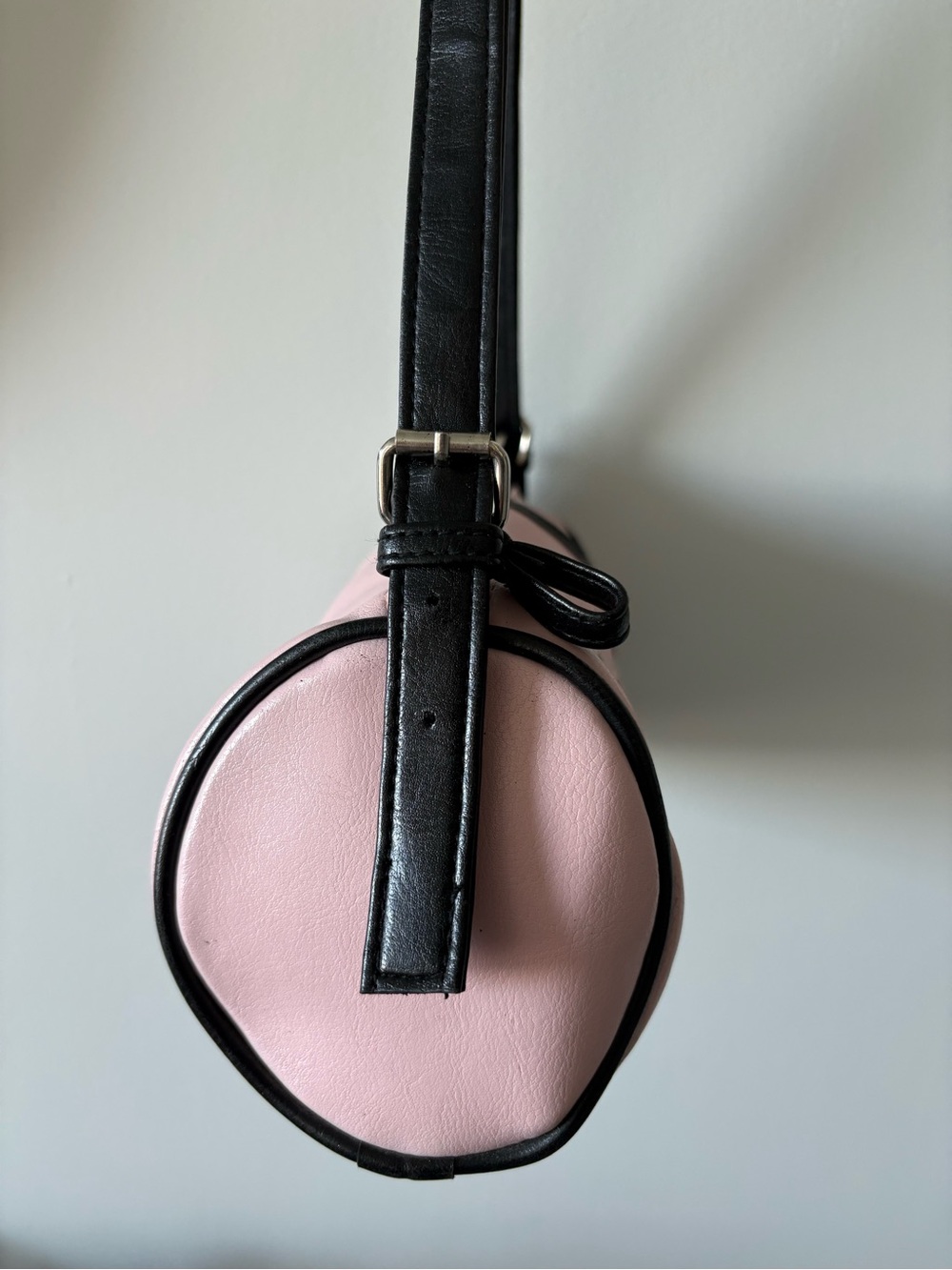 Point Zero Light Pink Shoulder Bag with Black Accents - Picture 5 of 7